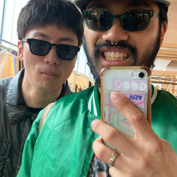 swingster satin varsity jacket (90s) 