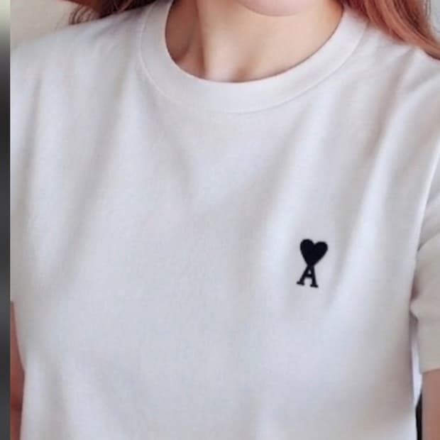 아미 블랙 와팬 반팔티