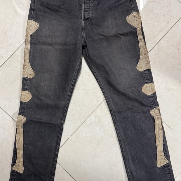 캐피탈 본 데님 흑청