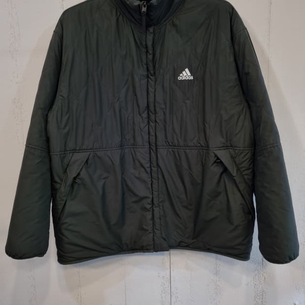 아디다스 리버시블 퀼팅 후리스 점퍼 2XL