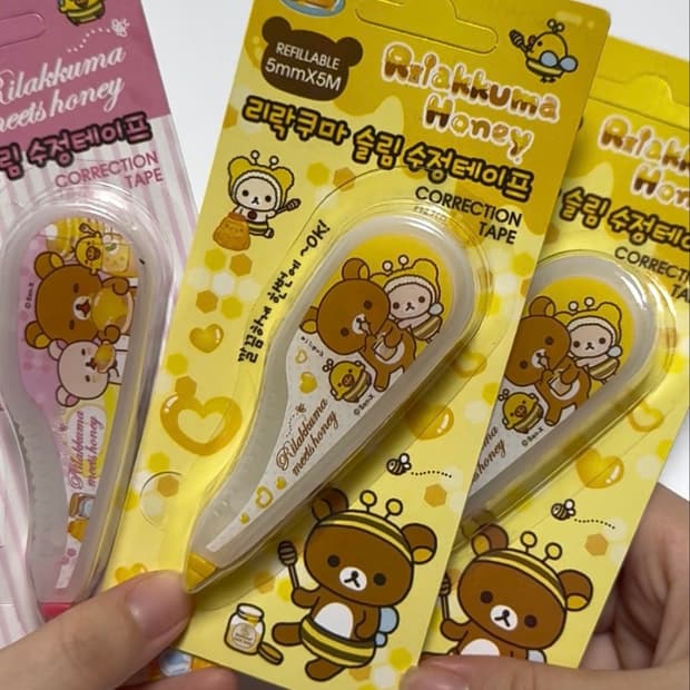 고전 문구 리락쿠마 수정테이프