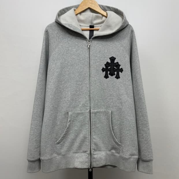 크롬하츠 블랙로고 후드집업