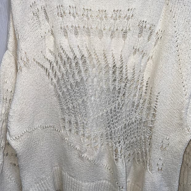 그런지 데미지 니트 펑크 고딕 y2k