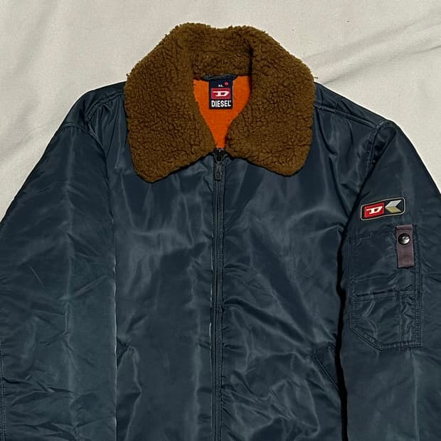 XL 디젤 에비에이터 파일럿 봄버 자켓