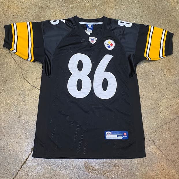 미국빈티지 NFL 리복 피츠버그 스틸러스 레플리카 져지 반팔 유니폼