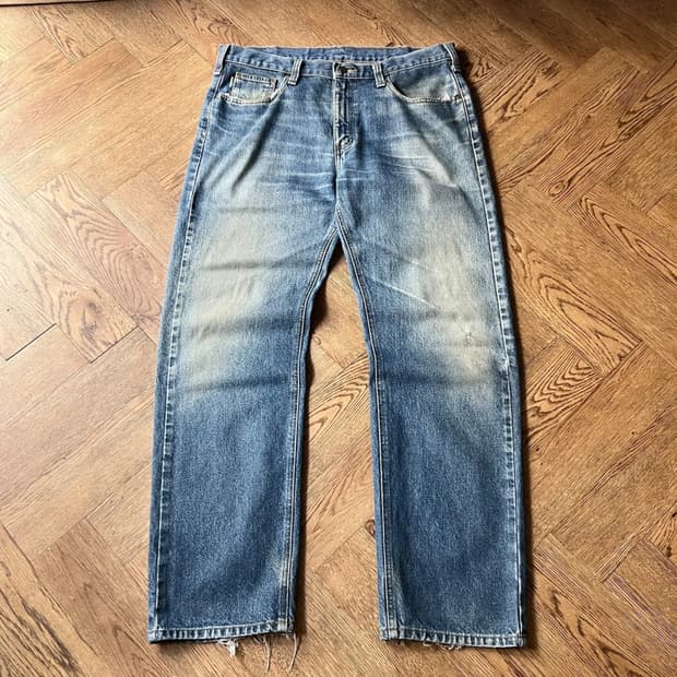 [38]칼하트 USA 빈티지 페이딩 워크 데님 팬츠