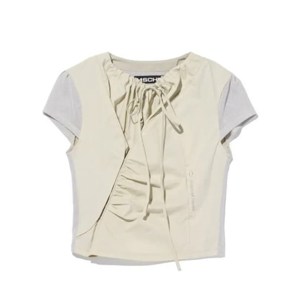 미스치프 사이드 후크 셔링 셔츠 그레이시 옐로우 m