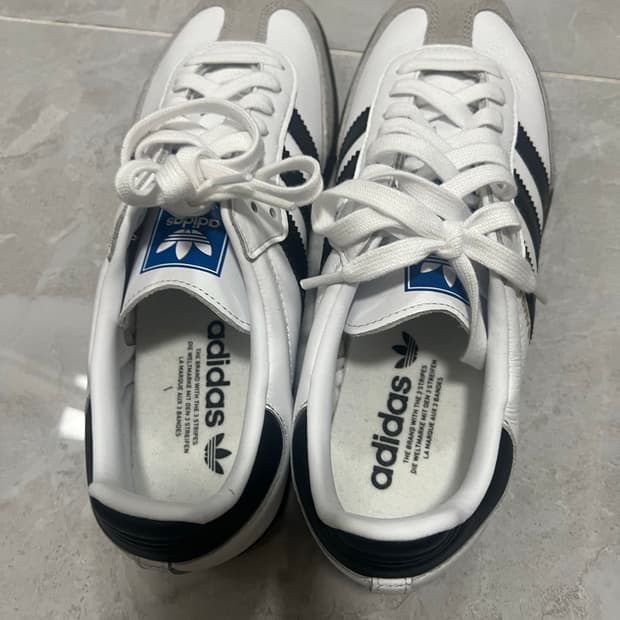 삼바OG-화이트 블랙/b75806  사이즈 255