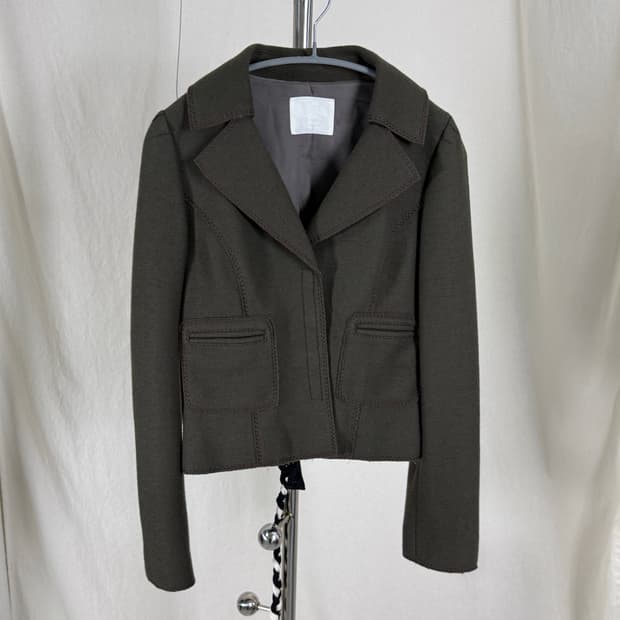 Inter-Works 스티치 울 자켓