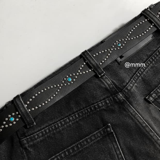 [Unisex] 웨스턴 터키석 벨트