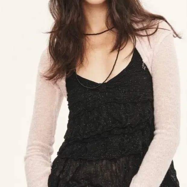 (새상품)쓰리타임즈 Dreamy glitter top 새상품 M