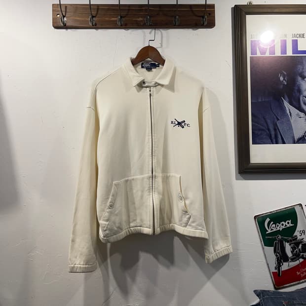 80s 신한 인터네셔널(에스에치) 폴로 블루종 XL
