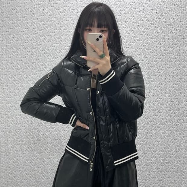 엄브로 올드스쿨 레트로 Y2K 빈티지 오리털 패딩 자켓 L C09662