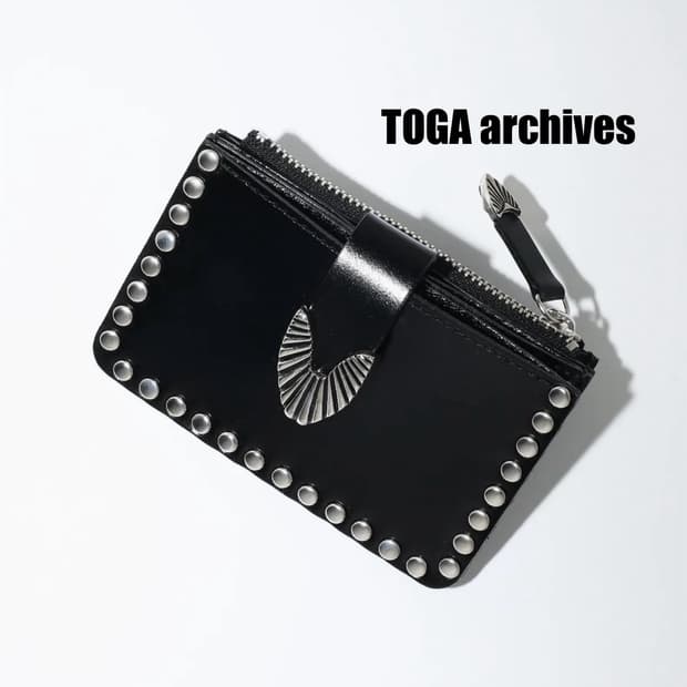 [OS] 토가 아카이브 스터드 지갑 블랙 