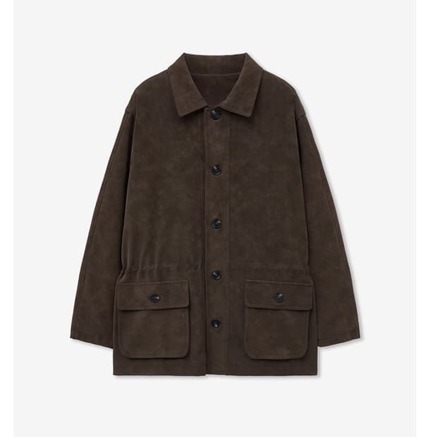 새상품) 웬즈데이오아시스 아틀리에 비건 스웨이드 하프자켓