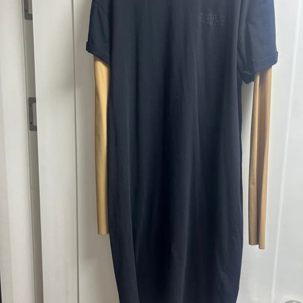 메종마르지엘라 mm6 레이어드 롱티셔츠