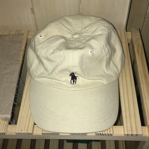 폴로 빈티지 베이지 볼캡