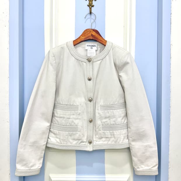 샤넬 스티치 데님자켓 / 2003 크루즈 컬렉션