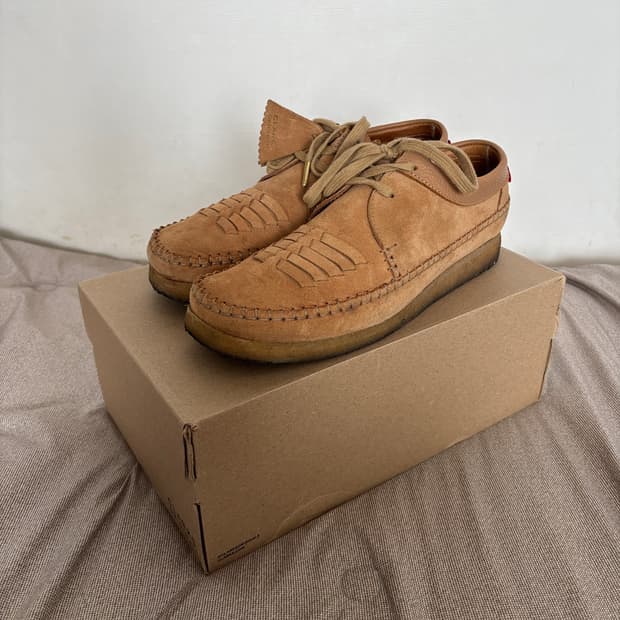 [EU43] 클락스 위버 웨프트 라이트 탠 스웨이드