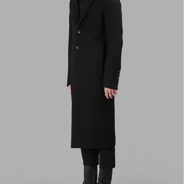 릭오웬스 나일론 싱글 롱 블레이저 (RM813TP015)