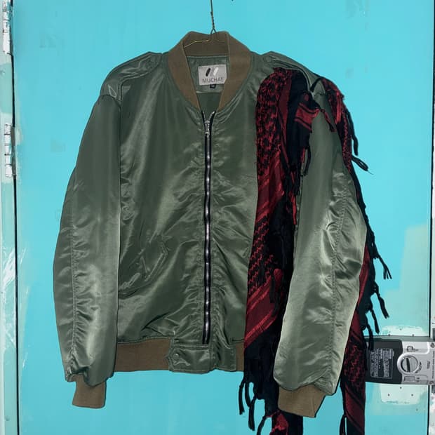 custom scarf bomber jacket