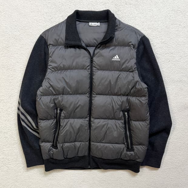 아디다스 구스다운 니트 패딩