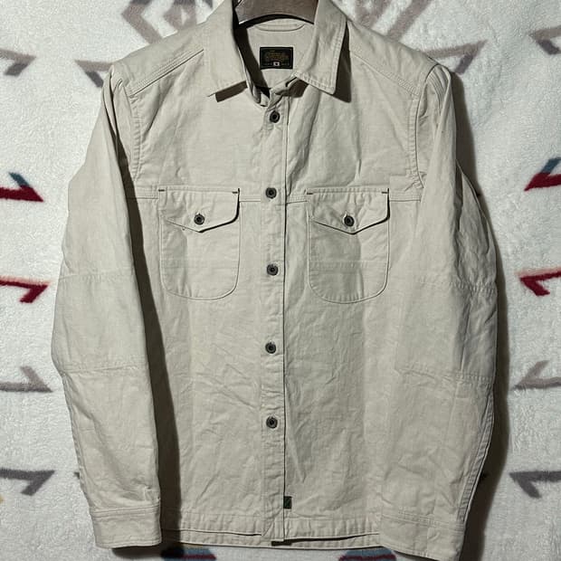 [게루가] •White Denim Work Shirts