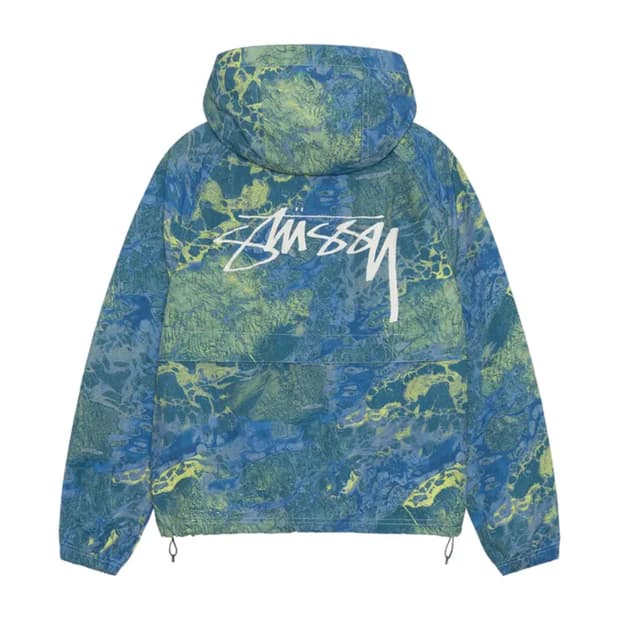 스투시 리얼트리 웨이브 비치 쉘 웨이브3 블루 옐로우