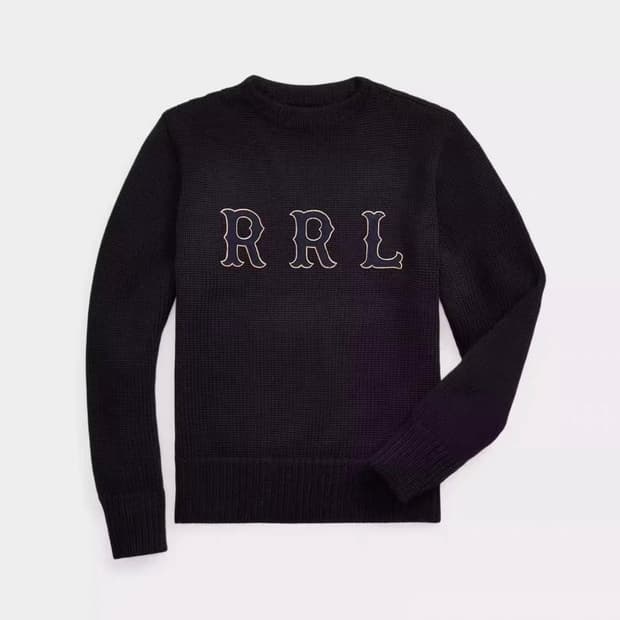rrl 아플리케 울 스웨터 XL