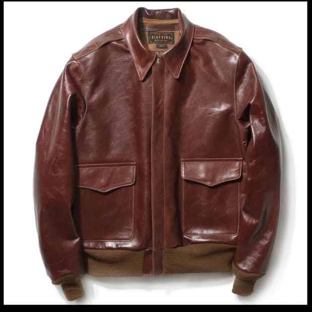디아프바인 A-2 신키 말가죽 자켓
