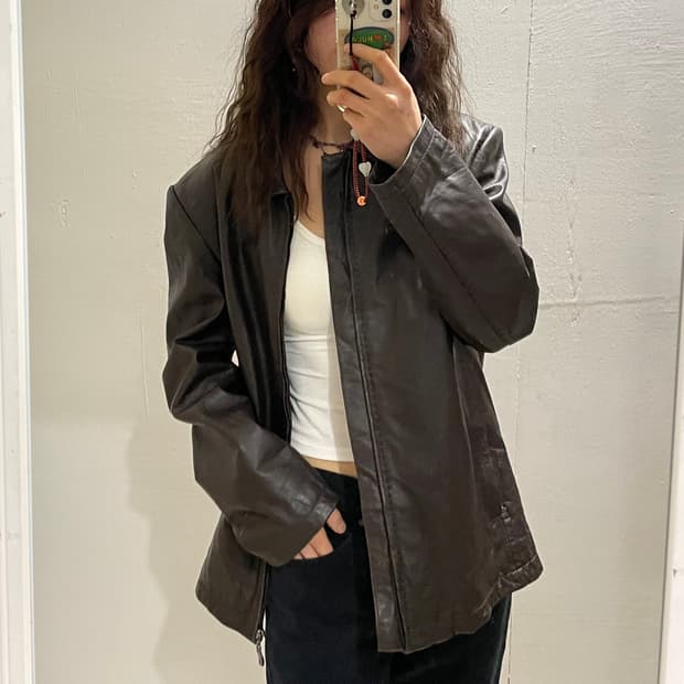 🤎발망 레더 자켓