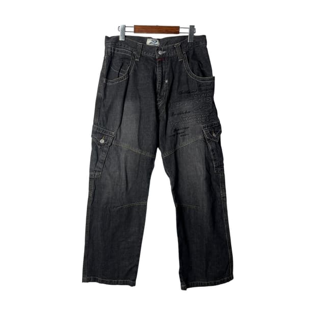 [PIKO] 피코 올드스쿨 카고 데님팬츠