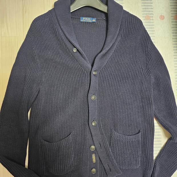 폴로 랄프로렌 코튼 숄카라 가디건