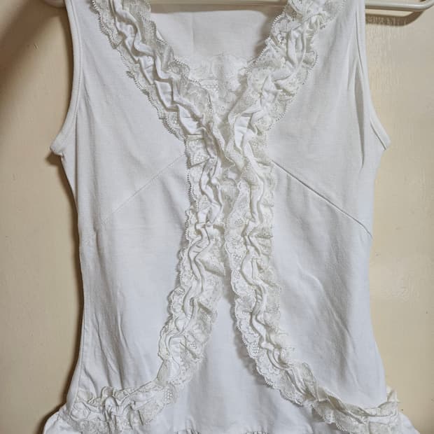 레이스 나시 레이어드 엑팜깔