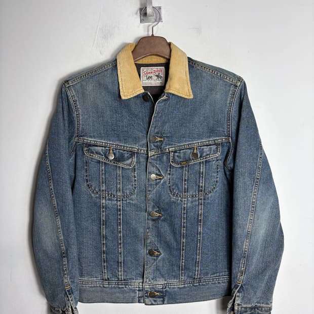 Lee 리 스톰 라이더 블랭킷 중청 데님 자켓