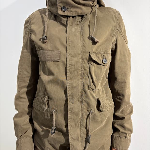 일본빈티지 하이넥 야상 자켓