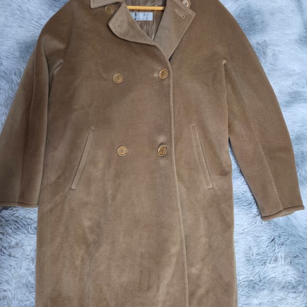 막스마라 캐멜 더블 코트