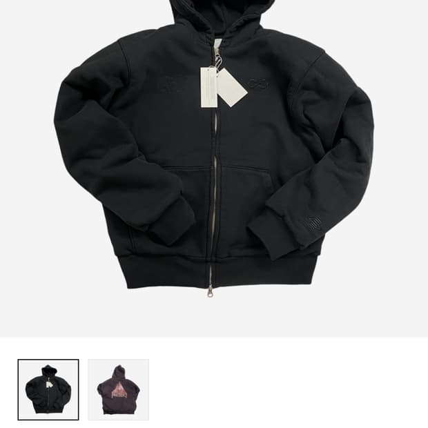 언더마이카 어칸 패디드 숄더 후드집업