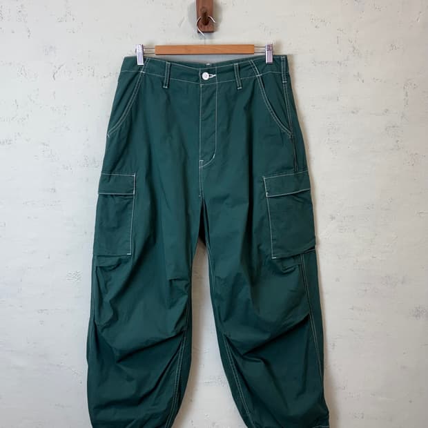 에드윈 빈티지 파라슈트 카고팬츠 그린