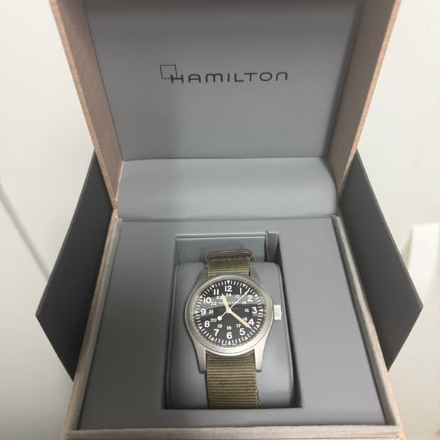 해밀턴 H69439931 카키 필드 메커니컬 38mm 시계 판매