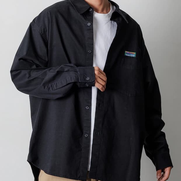 프릭스스토어 릴렉스핏 가먼트다잉 셔츠 L사이즈 새상품