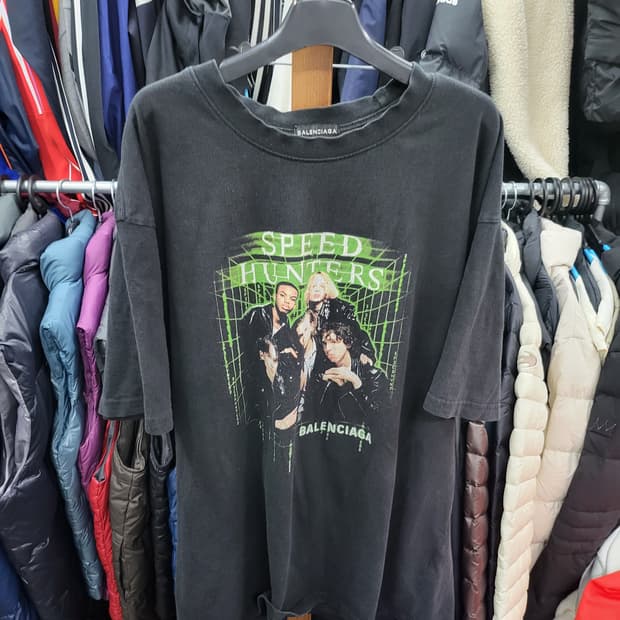 발렌시아가 스피드헌터 반팔 티셔츠