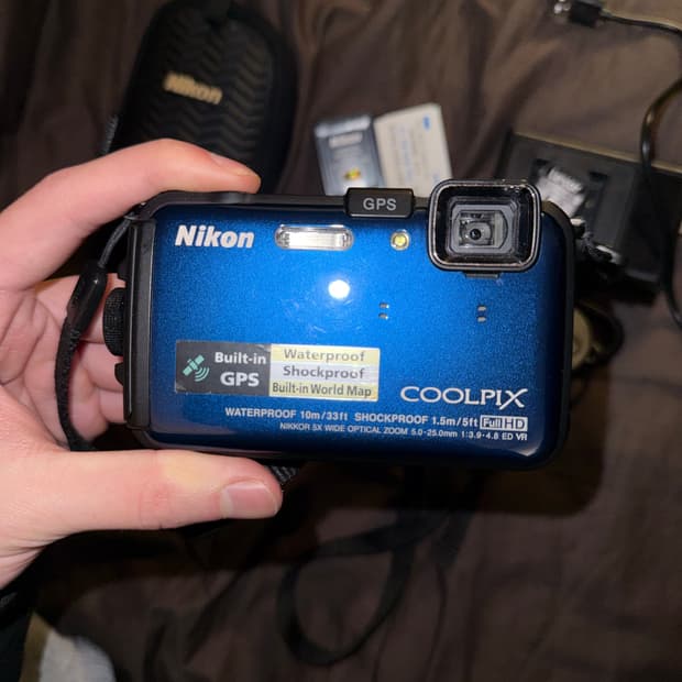 니콘 쿨픽스 aw100 블루 nikon coolpix 빈티지 디카