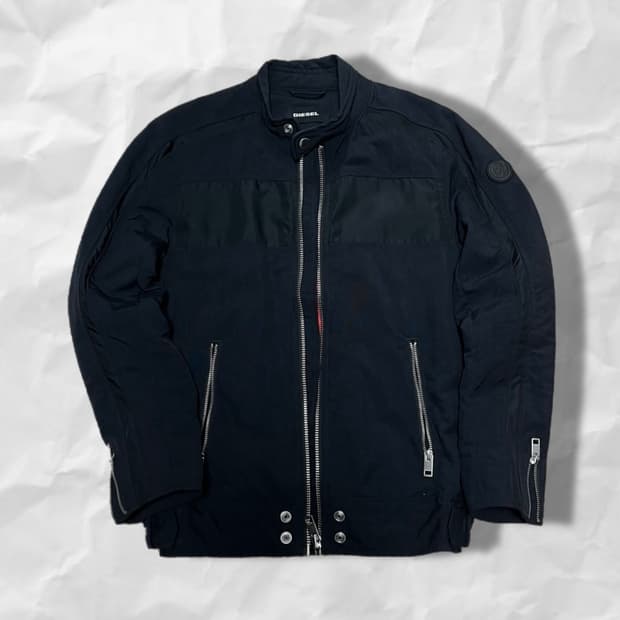 [무료배송](S)디젤 사이드 라인 나일론 바이커 자켓