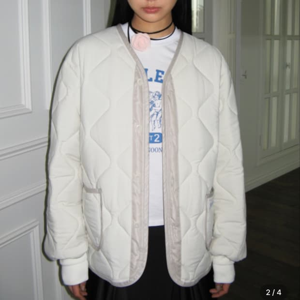시눈 CLASSIC QUILTING LINER JACKET 크림