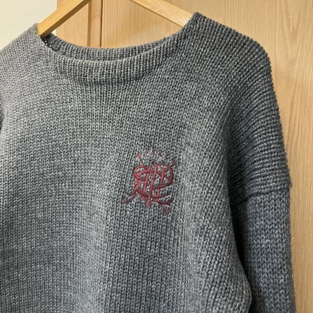 빈티지 폴로 울 니트