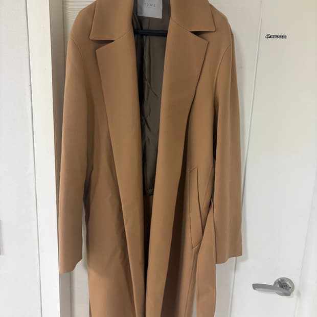 TIME 타임  로브 벨티드 코트 풀셋!