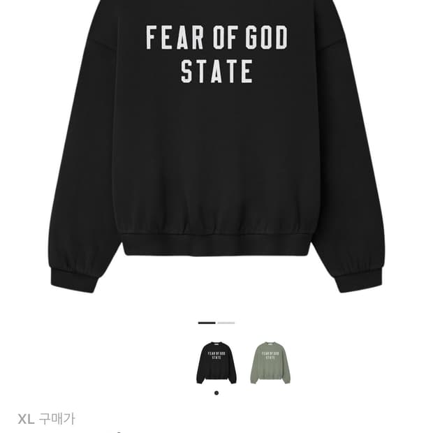 [L]에센셜 90’s 크루넥 스웻트셔츠 블랙 25FW