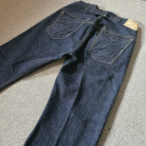 웨어하우스 헬러스 카페 데님 팬츠