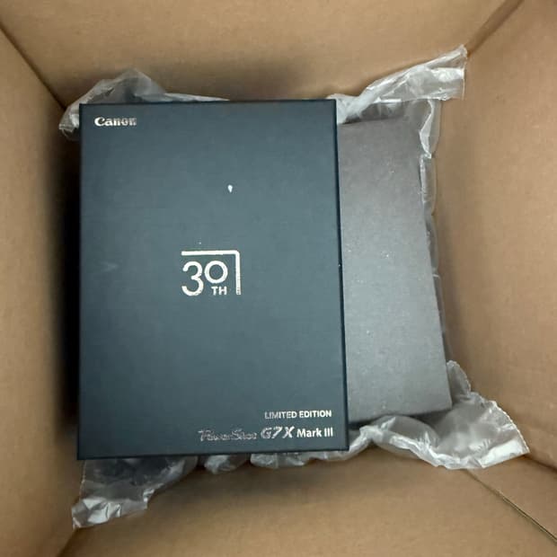 (미개봉) 캐논 파워샷 G7X Mark3 30주년 기념 에디션 카메라